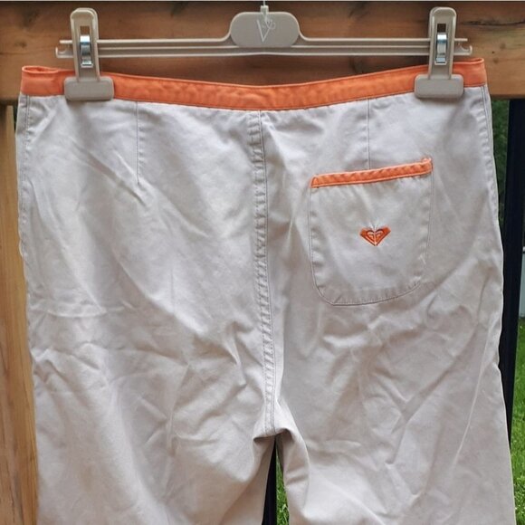 𝅺roxy TAN & CORAL TROUSERS - Picture 2 of 4